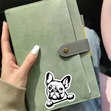 1PC, Miếng dán tường Vinyl chống thấm nước ngoài trời 3 inch vui nhộn, quà tặng sáng tạo, hình dán động vật dễ thương, hình dán chó Bulldog Pháp đang nhìn trộm, thích hợp cho máy tính xách tay, máy tính bảng, ốp lưng điện thoại di động, sản phẩm cho thú cưng, nhật ký cá nhân - Nhiều màu - Xem 7
