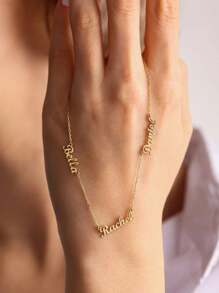 1pc Gold Personalized Multi-Name Necklace, Multi-Name Family Necklace, Mother's Day Gift, Children's Name Family Necklace, Personalized Gift Thanksgiving Christmas
