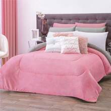 Concord Pachicalientito Coverlet -Borrega Premium Plain Colors - Pink - View 1