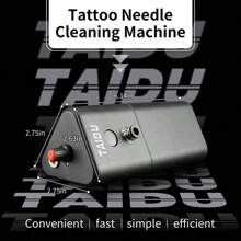 TAIDU Machine à laver les aiguilles de tatouage, Machine à laver les aiguilles électriques, lavage automatique des aiguilles, fourniture d'équipement de tatouage