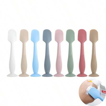 1pc Silicone Baby Diaper Rash Cream Applicator With Suction Cup, Silicone Beauty Scraper