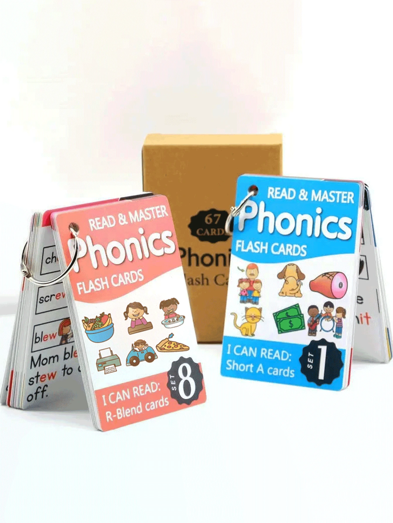 CVC Vocabulary Learning Flash Cards Alphabet, Phonics, Writing
