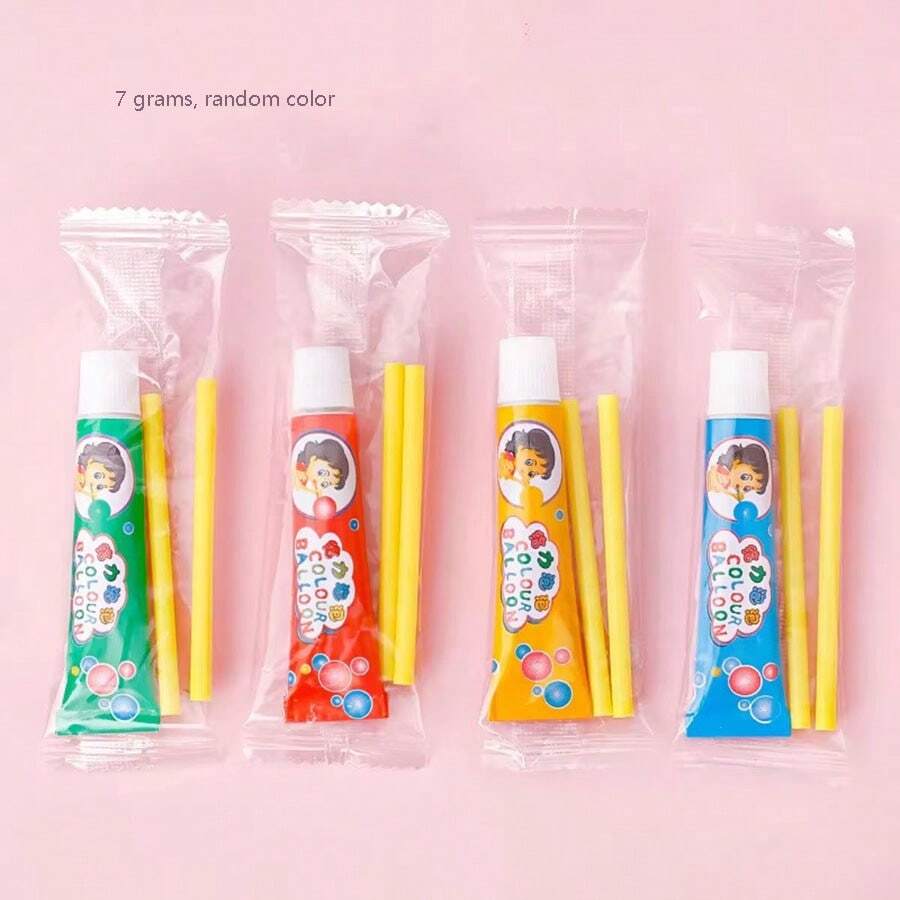 Cartoon Magic Classic Prop Magic Bubble Gum Toy, Colored Bubbles That Don't Pop, Practical Toy, Colored Elastic Bubble