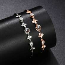Pulsera personalizada con foto, pulsera de hierba de la suerte, pulsera de dama personalizada, pulsera con foto, regalo de Navidad para novia, amiga, madre