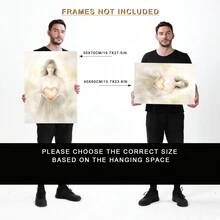 3pcs Bible Story Frameless Wall Art Set, Christmas Poster Combo, Vintage Portrait & Landscape Paintings, Modern Canvas Printing, Perfect For Bedroom & Living Room Decor, Unframed - 10 - View 4