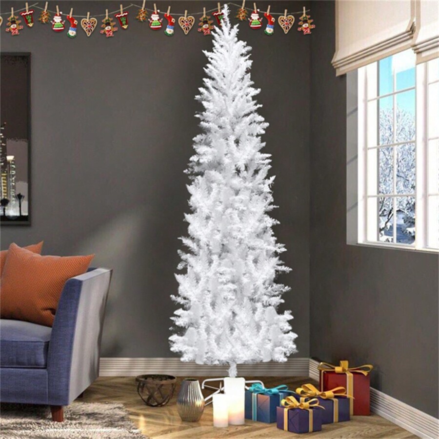 7.5ft PreLit Flocked Christmas Tree SHEIN USA