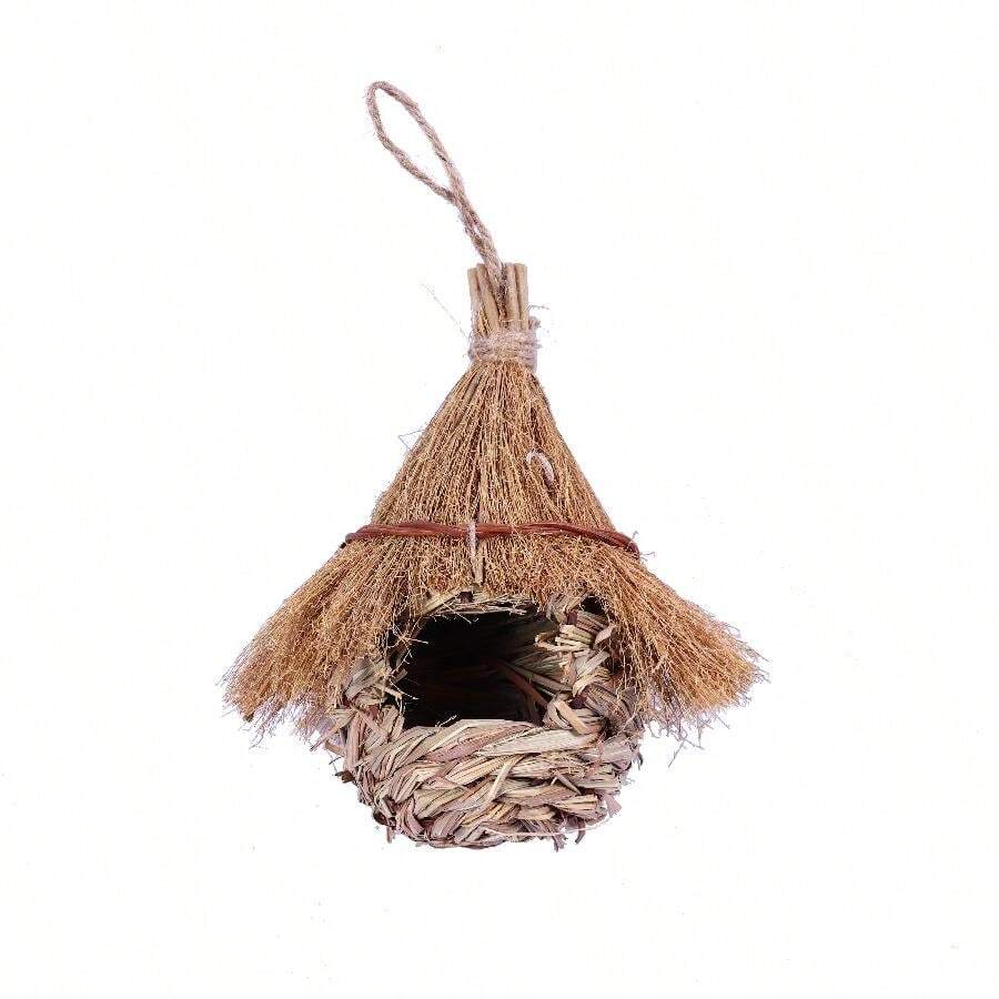 1 Pack Hummingbird House, Hand Woven Bird Nest For Outdoors Hanging