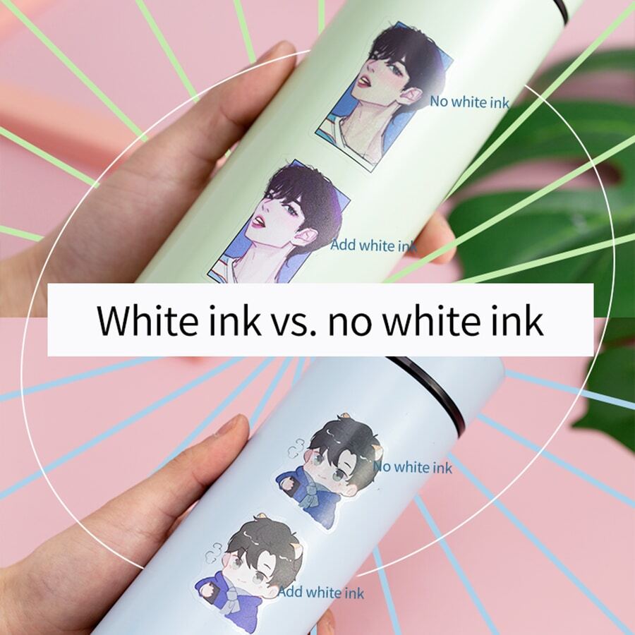 Custom Transparen Stickers With Logo Name Label Waterproof Die Cut