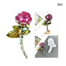 1 件 3D 玫瑰硅胶模具，花朵环氧树脂模具，花卉 DIY 树脂铸件，适用于情人节周年纪念圣诞节婚礼生日派对母亲节礼物 - 玫瑰花 - 查看 3