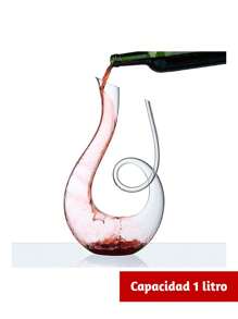 Crystal Wine Decanter, Classic Design, Slanted, Capacity 1 Liter. Bluelander - 彩色 - 查看 1