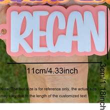 Customized Keychain Ring, Customized Bag Accessories, Bag Hanging Ornament, Acrylic Color, Small Gift For Family And Friends, Suitable For Autumn/Winter, Holiday Gifts