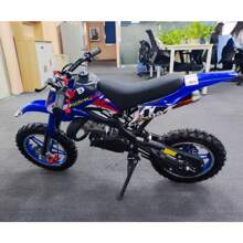 Small Dirt Bike, Mini Gas Power Motocross, Pocket Motorbike - Blue - View 8