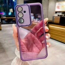 1 pièce Coque de téléphone transparente applicable au Redmi A3 Note 13 Pro Plus 5G Poco X6 avec protection de l'objectif de la caméra - Prune - Voir 12