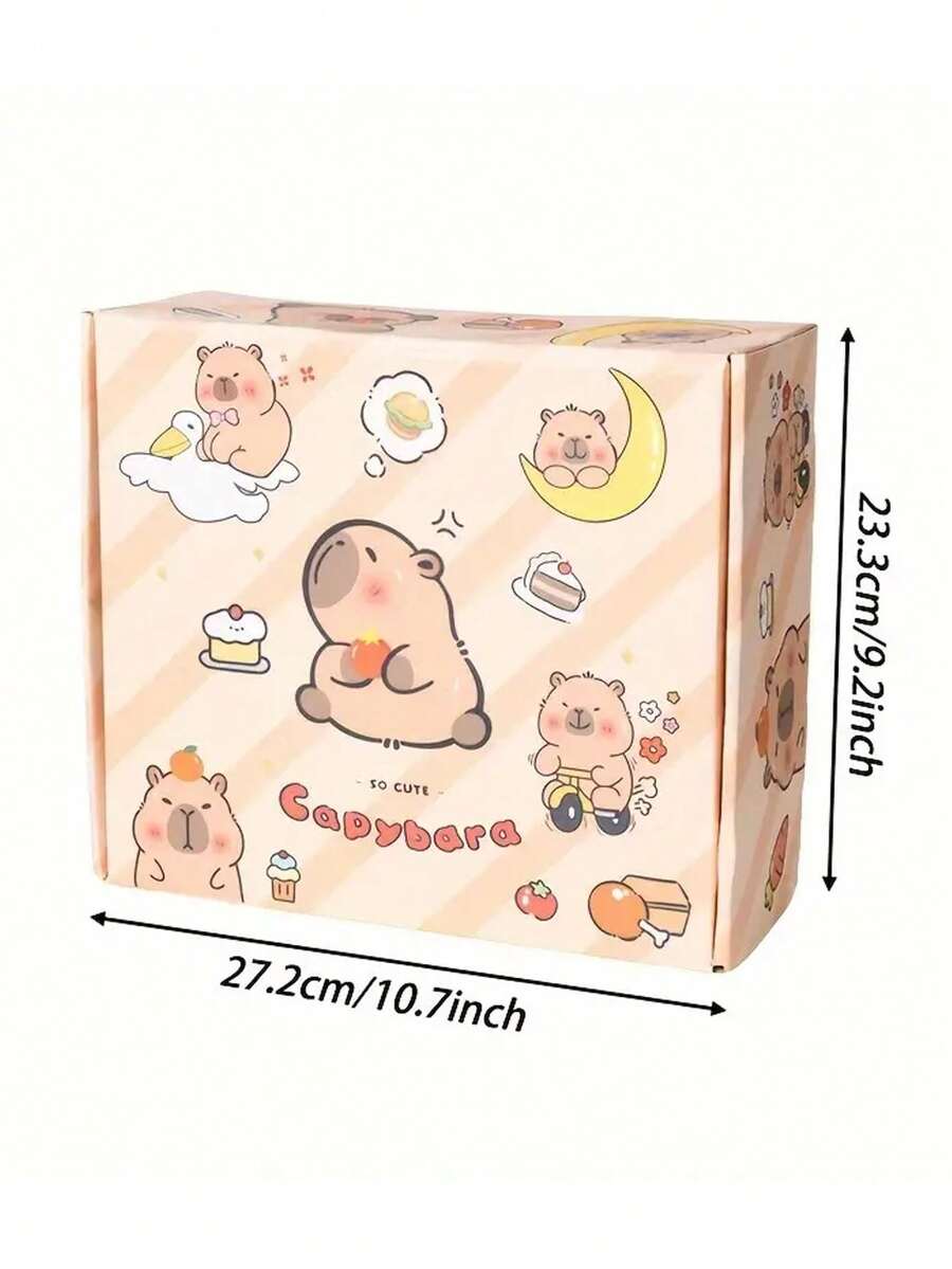 A CapybaraThemed Stationery Gift Set Including Notebooks, Pens, Paper