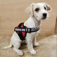 1pc No Pull Reflective Breathable Dog Harness Vest, Anti-Suffocation Pet Harness With Handle, Suitable For Medium And Large Dogs Outdoor Walking Training - Đỏ - Xem 2