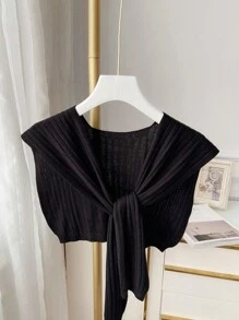 1pc Women's Fashion Knitted Knotted Shawl Wraps