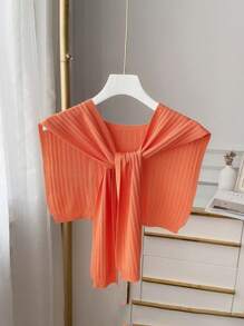 1pc Women's Fashion Knitted Knotted Shawl Wraps