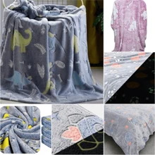 Single Blanket Glow In The Dark Soft Fun Prints 1.2mX1.5m - Nhiều màu - Xem 4