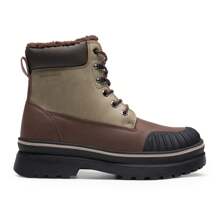 Men's Outdoor Adventures  Insulated Waterproof  Winter Snow Boots Protected & Warm - Brown - View 9