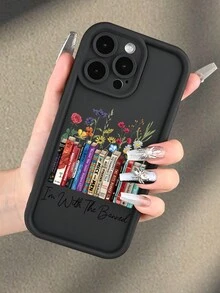 1 Ốp lưng điện thoại in hình sách và hoa, phù hợp với tất cả các mẫu iPhone của Apple, món quà tuyệt vời nhất cho bạn bè và gia đình - Nhiều màu - Xem 6