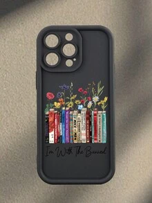 1 Ốp lưng điện thoại in hình sách và hoa, phù hợp với tất cả các mẫu iPhone của Apple, món quà tuyệt vời nhất cho bạn bè và gia đình - Nhiều màu - Xem 2