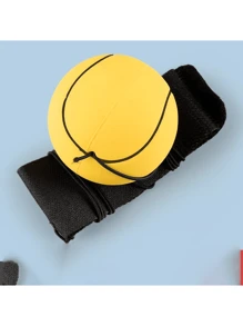 带弹力绳的腕部弹力球，橡胶回弹减压玩具，可提高反应时间并缓解无聊 - 彩色 - 查看 13