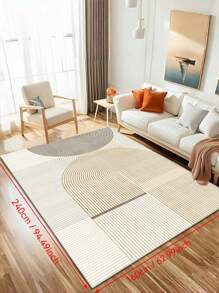 Large Area Minimalist Decoration Living Room Carpet Creative Bedroom Plush Mat Coffee Table Cloakroom Soft Rug - Moka - View 6