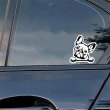 1PC, Miếng dán tường Vinyl chống thấm nước ngoài trời 3 inch vui nhộn, quà tặng sáng tạo, hình dán động vật dễ thương, hình dán chó Bulldog Pháp đang nhìn trộm, thích hợp cho máy tính xách tay, máy tính bảng, ốp lưng điện thoại di động, sản phẩm cho thú cưng, nhật ký cá nhân - Nhiều màu - Xem 11