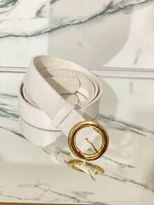 Kit 3-4-5 Women's Belts 274 Premium High Quality With Nickel Buckle In Minimalist Synthetic Leather - Bộ 3 Cái - Xem 2
