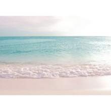 1pc Roze Strand Oceaan Canvas Kunstwerk Poster HD Afdrukken Surf Kokosnoot Boom Nordic Wandkunst Foto Woonkamer Slaapkamer Woondecoratie Geen Lijst