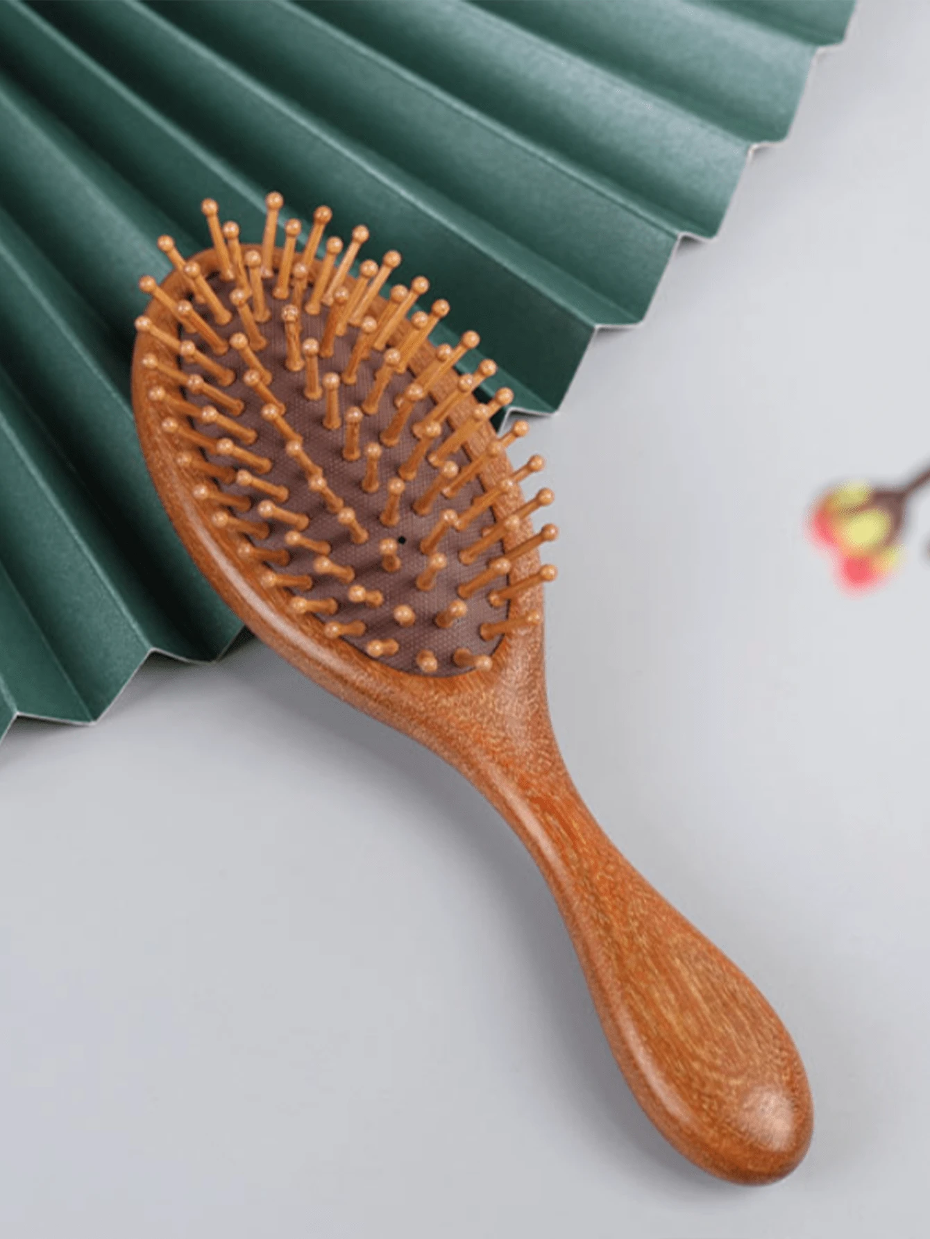 Natural Wooden Hair Brush, Sandalwood Air Cushion Combs For Scalp