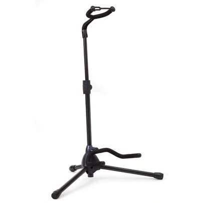 Music Guitar Stand - Height Adjustable, Collapsible W/Padded Neck & Yoke - Pack Of 1 Tripod