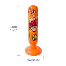 Cột tập đấm bốc bơm hơi Thể thao trong nhà Cột đấm bốc khối u Trò chơi sân Thể dục Bài tập thể dục Thông hơi Cột đấm bốc căng thẳng - trái cam - Xem 1