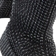 Bota Con Pedrería Bota Tacón 14 cm - Negro - Ver 6