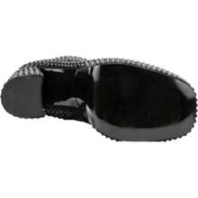 Bota Con Pedrería Bota Tacón 14 cm - Negro - Ver 5