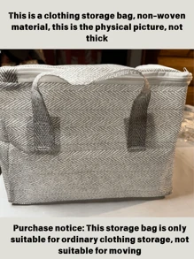 1PC Efficient Portable Large-Capacity Clothes Storage Box - The Ideal Choice For Space-Saving And Clothes Organization - Grey - View 2