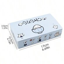 10 hộp đựng sushi dùng một lần, hộp đựng đồ ăn mang đi, hộp bìa cứng giao đồ ăn Nhật Bản, sử dụng thương mại cho nhà hàng sushi, phủ chống dầu - Nhiều màu - Xem 2