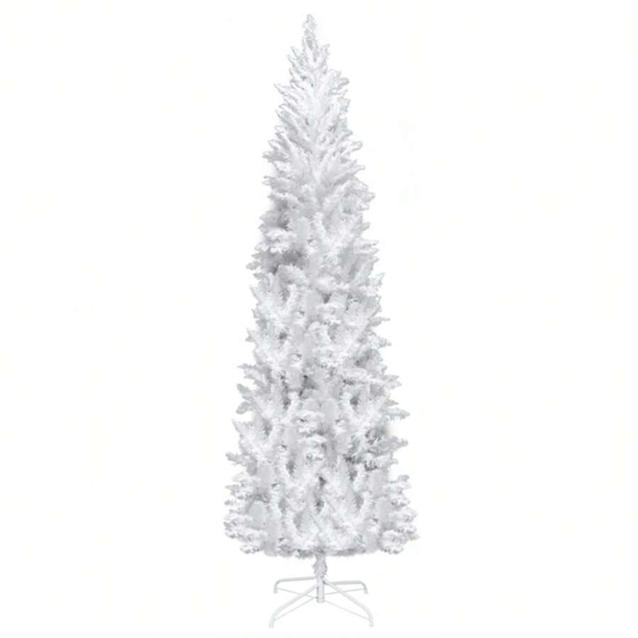 Christmas Tree Flocked PreLit In White 6.5ft SHEIN USA