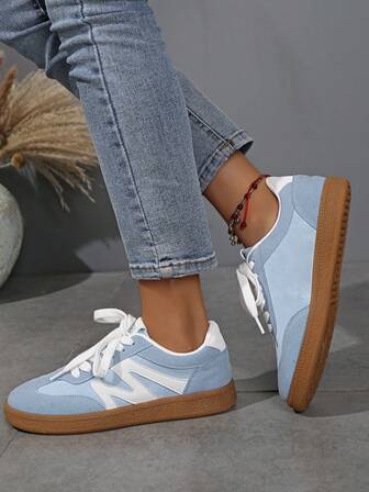 Höst/vinter Dam Andningsbara Rosa Sneakers, Studentskor, Ny Vår/Sommarmodell, Mjuka Sulor, Unisex Canvasskor, Blå