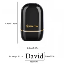 Con dấu chữ ký tùy chỉnh, Phong cách viết tay, Con dấu tên cá nhân độc quyền, Con dấu chữ ký quảng cáo, Khắc tên riêng, Tùy chỉnh di động nhạy sáng, Con dấu in tự động - trắng - Xem 2