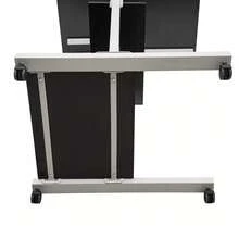 Futchoy Rolling Laptop Table Desk Height Adjustable Computer Desk Cart Home Office