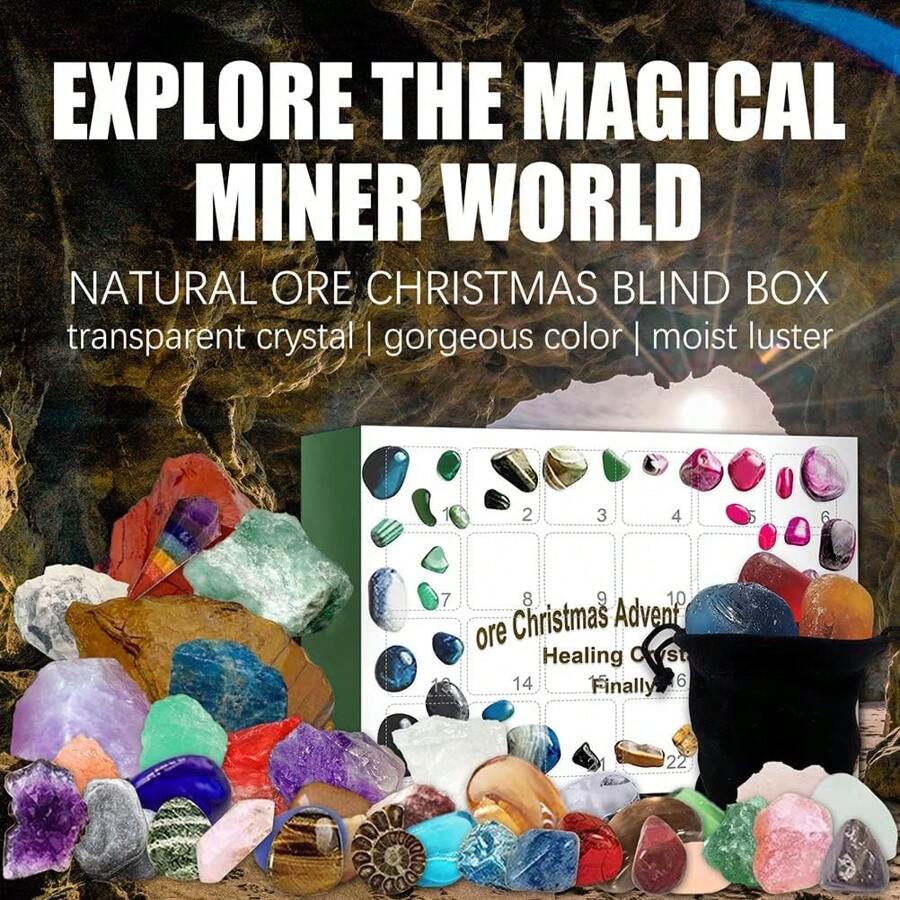 SHMSHNG Advent Calendar 24 Days Christmas Countdown Calendar Box For