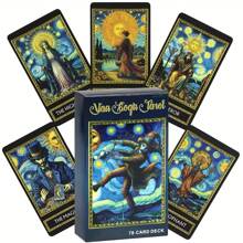 Bộ bài Tarot Van Gogh 78 lá, Bộ bài Tarot phong cách nghệ thuật, Chất liệu giấy cao cấp, Công cụ bói toán cổ điển - Màu ảnh - Xem 1