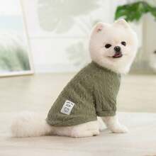 1 bộ đồ len dệt kim hình gấu cho chó nhỏ và vừa - Hồng - Xem 7
