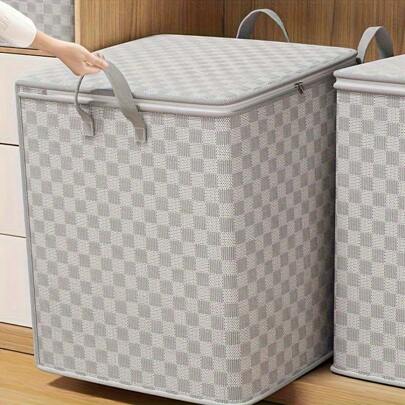 1pc Elegant Waterproof Fabric Storage Bags - Large Capacity For Clothes, Blankets & Comforters | Perfect For Home Organization & Moving