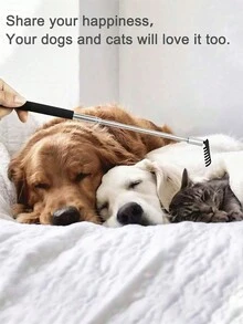 1 件便携式可伸缩背部刮痧板，金属不锈钢可伸缩背部刮痧板，刮痧和按摩工具，适合成人、老年人、宠物、送礼 - 彩色 - 查看 4