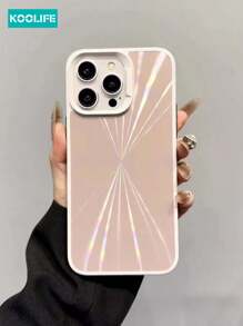 1pc Koolife Fashionable Dual-Color AG Threaded 2-In-1 Anti-Fall Phone Protective Case Compatible With Apple 12/13/14/15 ProMax/Pro/14 Plus, Shock-Proof Protective Case [Multiple Colors Available] - Pink - View 2