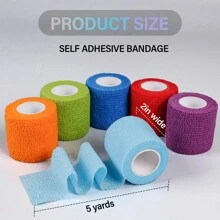 1/6/8/12/24/36 Stuks Verpakking Zelfklevende Bandage Elastische Zelfklevende Bandage Gekleurde Sport Tape Veterinaire Band Enkel Tape Tattoo Grip Tape Tattoo Zelfklevende Tape Tattoo Grip Tape Wikkel Elastische Bandage Wikkel Voor Tattoo Grip Tattoo Pennen Tattoo Benodigdheden Voor Tattoo Beginners En Ervaren Tattoo Artiesten