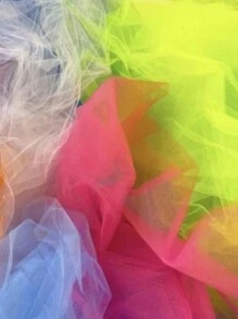 10 Meters - Tulle Fabric Per Meter - Retail - Màu Lilac Tím - Xem 2