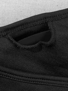 2pcs/Set Women Solid Color Sports Bra And Tights Leggings Fitness Workout Set - Black - View 6